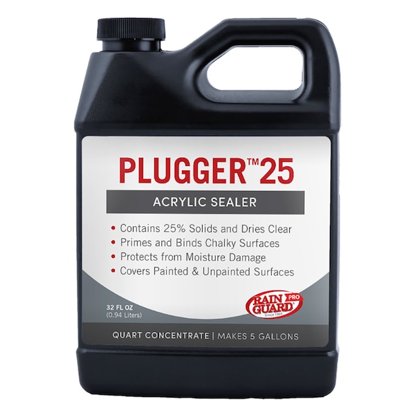 Rainguard Brands 32 Oz Makes 5 Gal. Plugger 25 Acrylic Sealer, Semi